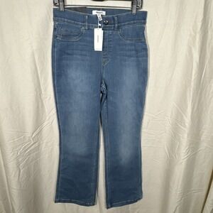 Spanx Womans Pull On Kick Flare Stone Wash Blue NWT  Size M